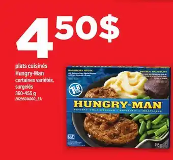 Maxi PLATS CUISINÉS HUNGRY-MAN, 360-455 g offer