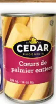 Marché Adonis Coeurs de palmier Cedar | Cedar palm hearts offer