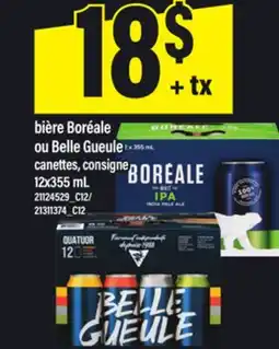 Maxi BIÈRE BORÉALE OU BELLE GUEULE, 12X355 ML offer