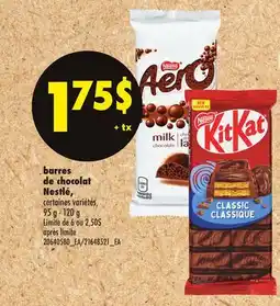 Maxi BARRES DE CHOCOLAT NESTLÉ, 95 g - 120 g offer