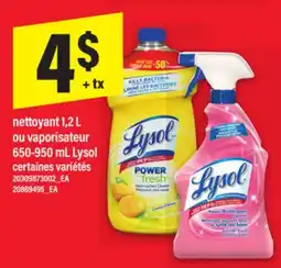 Maxi NETTOYANT 1,2 L OU VAPORISATEUR, 650-950 mL LYSOL offer