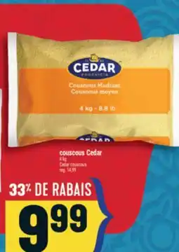 Marché Adonis COUSCOUS CEDAR | CEDAR COUSCOUS offer
