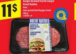 Maxi BURGER DE BOEUF HACHÉ MAIGRE BOEUF QUÉBEC | LEAN GROUND BEEF BURGER, 568 G offer