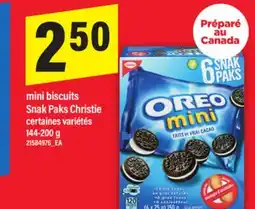 Maxi MINI BISCUITS SNAK PAKS CHRISTIE, 144-200 G offer