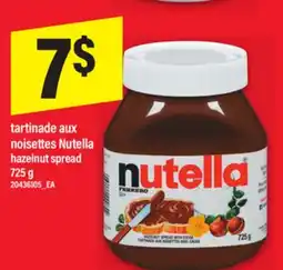 Maxi TARTINADE AUX NOISETTES NUTELLA | HAZELNUT SPREAD, 725 G offer