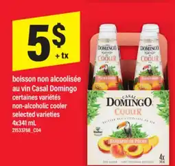 Maxi BOISSON NON ALCOOLISÉE AU VIN CASAL DOMINGO | NON-ALCOHOLIC COOLER, 4X341 ML offer