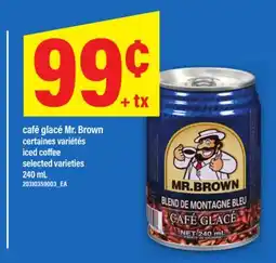 Maxi CAFÉ GLACÉ MR. BROWN | ICED COFFEE, 240 ML offer