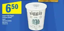 Maxi YOGOURT SKYR SIGGI'S | YOGURT, 650 750 G offer