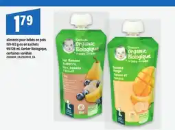 Maxi ALIMENTS POUR BÉBÉS EN POTS 159-162 G OU EN SACHETS 99/128 ML | GERBER BIOLOGIQUE offer