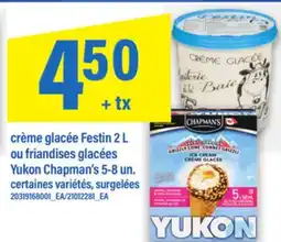 Maxi CRÈME GLACÉE FESTIN 2 L OU FRIANDISES GLACÉES YUKON CHAPMAN'S 5-8 UN offer