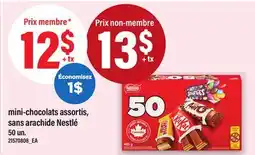 Maxi MINI-CHOCOLATS ASSORTIS, SANS ARACHIDE NESTLÉ, 50 UN offer