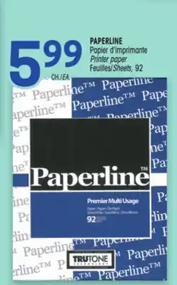 Uniprix PAPERLINE Papier d'imprimante/Printer paper offer