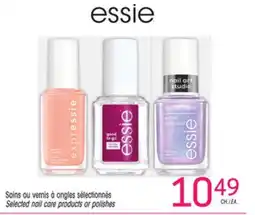 Uniprix Essie Soins ou vernis à ongles sélectionnés/Selected nail care products or polishes offer