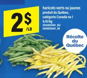 Maxi HARICOTS VERTS OU JAUNES offer