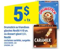 Maxi DRUMSTICK OU FRIANDISES GLACÉES NESTLÉ 4-10 UN. OU DESSERT GLACÉ 1,5 L NESTLÉ offer