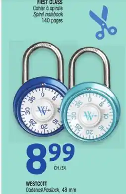 Uniprix WESTCOTT Cadenas/Padlock offer