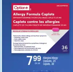 Uniprix Allergies Capsules, 20 Caplets, 36 Option+ offer
