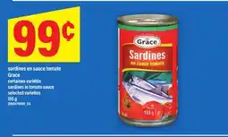 Maxi SARDINES EN SAUCE TOMATE GRACE | SARDINES IN TOMATO SAUCE, 155 g offer