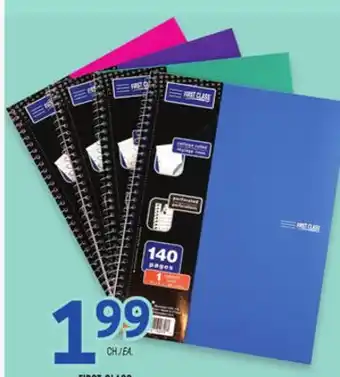 Uniprix FIRST CLASS Cohier à spirale / Spiral Notebook offer