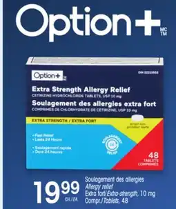 Uniprix Option+ Soulagement des allergies/ Allergy relief offer