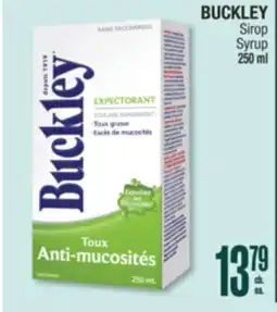 Jean Coutu BUCKLEY Syrup offer