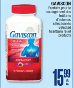 Jean Coutu GAVISCON Selected heartburn relief products offer