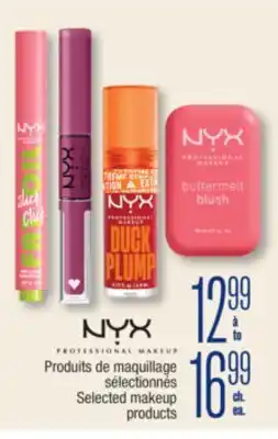 Jean Coutu NYX. Selected makeup products offer