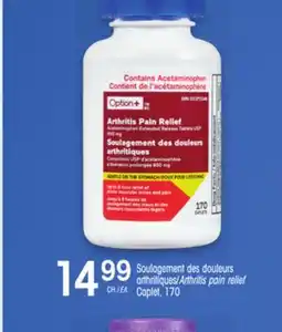 Uniprix Option+ Soulagement des douleurs arthritiques/Arthritis pain relief Caplet offer