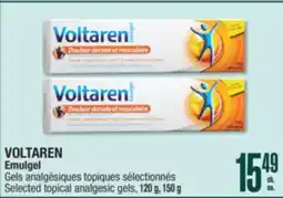 Jean Coutu VOLTAREN Emulgel Selected topical analgesic gels offer
