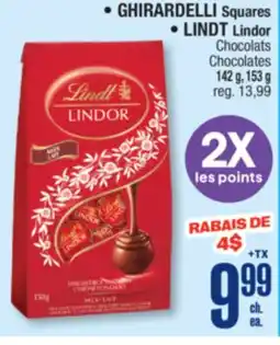 Jean Coutu GHIRARDELLI Squares,LINDT Lindor Chocolates offer