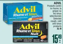Jean Coutu ADVIL Selected cough, cold and sinus products offer