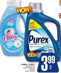 Jean Coutu PUREX,FLEECY Selected laundry products offer