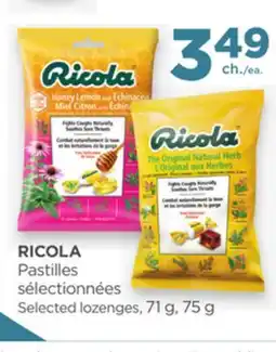 Proxim RICOLA Selected lozenges offer