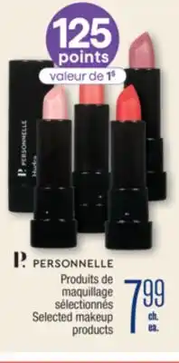Jean Coutu PERSONNELLE Selected makeup products offer