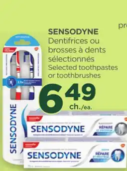 Proxim SENSODYNE Selected toothpastes or toothbrushes offer