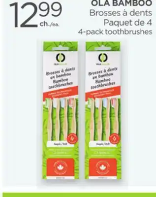 Proxim OLA BAMBOO 4-pack toothbrushes offer