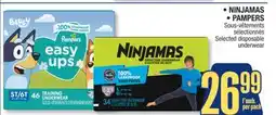 Jean Coutu NINJAMAS, PAMPERS Selected disposable underwear offer