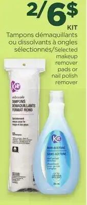 Proxim KIT Selected makeup remover pads or nail polish remover offer