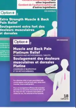Proxim OPTION+ Muscle and back pain relief offer