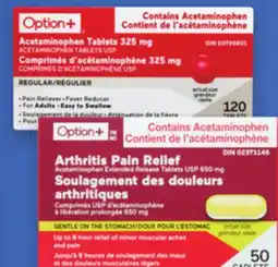 Proxim Option Acetaminophen Selected products offer