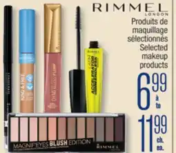 Jean Coutu RIMMEL LONDON Selected makeup products offer