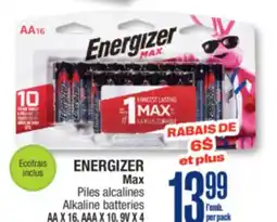 Jean Coutu ENERGIZER Max Alkaline batteries offer