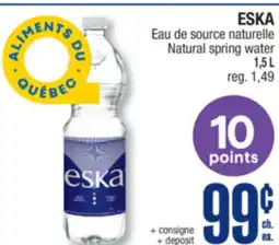 Jean Coutu ESKA Natural spring water offer