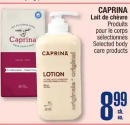 Jean Coutu CAPRINA Lait de chèvre Selected body offer
