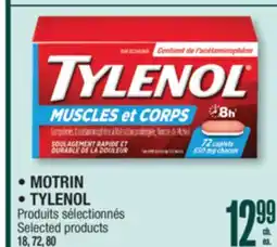 Jean Coutu MOTRIN, TYLENOL Selected products offer