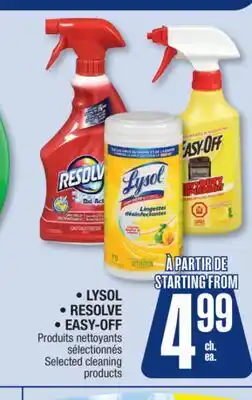 Jean Coutu LYSOL, RESOLVE, EASY-OFF Selected cleaning products offer