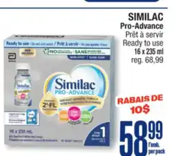 Jean Coutu SIMILAC Pro-Advance Prêt à servir Ready to use offer