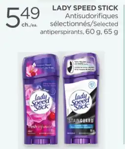 Proxim LADY SPEED STICK Selected antiperspirants offer