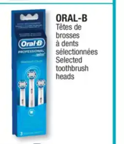 Jean Coutu ORAL-B Selected toothbrush heads offer