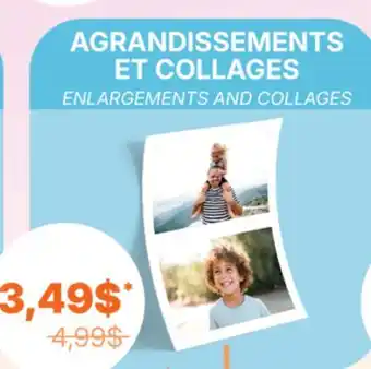 Jean Coutu ENLARGEMENTS AND COLLAGES offer